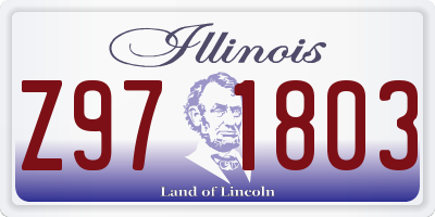 IL license plate Z971803