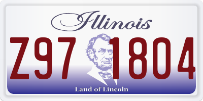 IL license plate Z971804