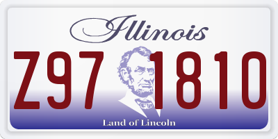 IL license plate Z971810