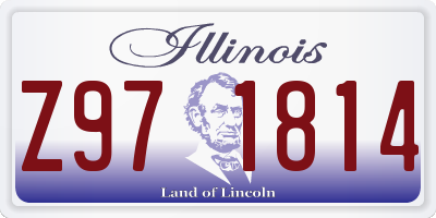 IL license plate Z971814