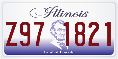IL license plate Z971821