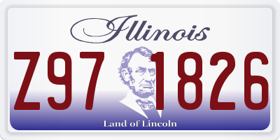 IL license plate Z971826