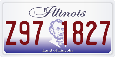 IL license plate Z971827
