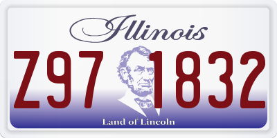 IL license plate Z971832