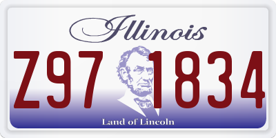 IL license plate Z971834