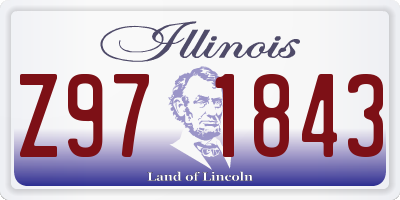 IL license plate Z971843