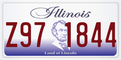 IL license plate Z971844