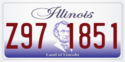 IL license plate Z971851
