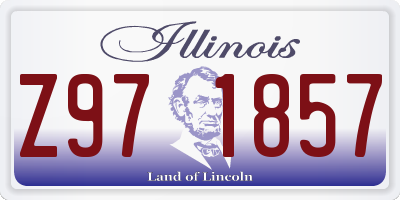 IL license plate Z971857