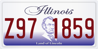 IL license plate Z971859