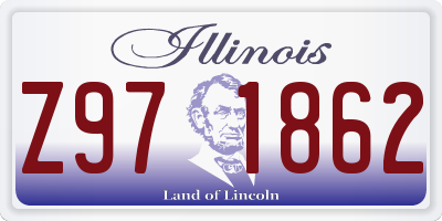 IL license plate Z971862