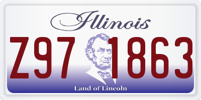 IL license plate Z971863