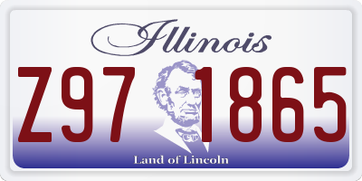 IL license plate Z971865
