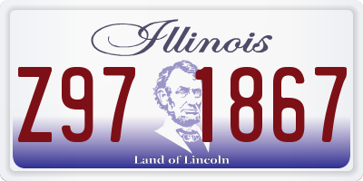IL license plate Z971867