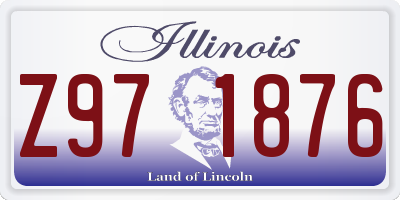 IL license plate Z971876