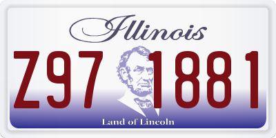 IL license plate Z971881