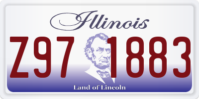 IL license plate Z971883