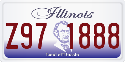 IL license plate Z971888