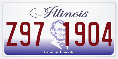 IL license plate Z971904