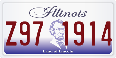 IL license plate Z971914