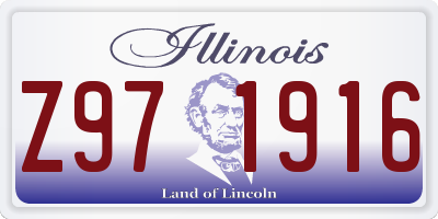 IL license plate Z971916