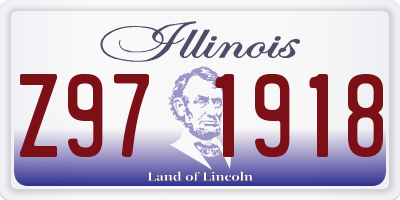 IL license plate Z971918