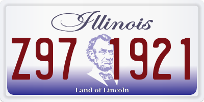IL license plate Z971921