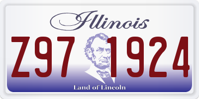 IL license plate Z971924