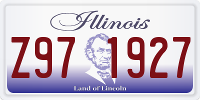IL license plate Z971927