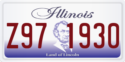 IL license plate Z971930