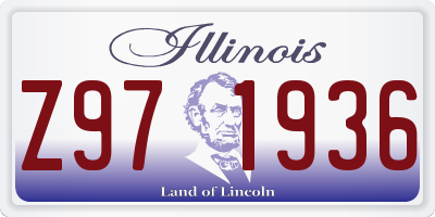 IL license plate Z971936