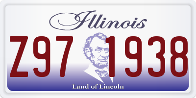 IL license plate Z971938