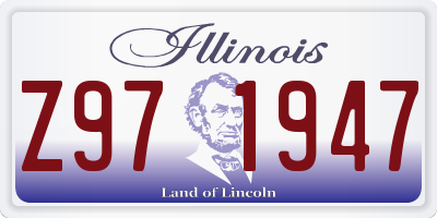 IL license plate Z971947