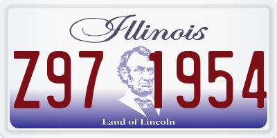 IL license plate Z971954