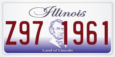 IL license plate Z971961