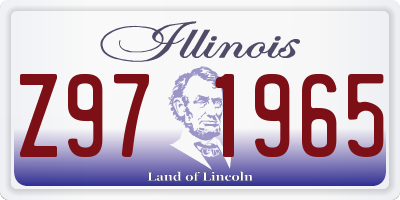 IL license plate Z971965