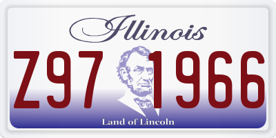 IL license plate Z971966