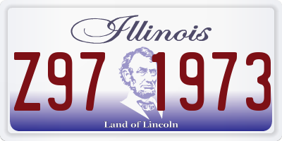 IL license plate Z971973