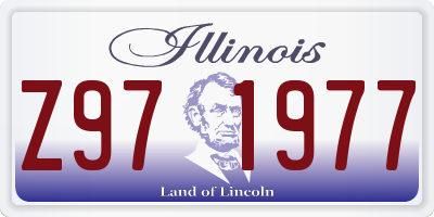 IL license plate Z971977
