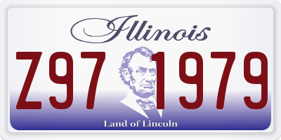 IL license plate Z971979