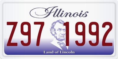 IL license plate Z971992