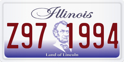 IL license plate Z971994