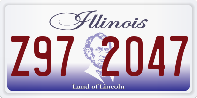IL license plate Z972047