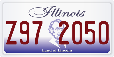 IL license plate Z972050