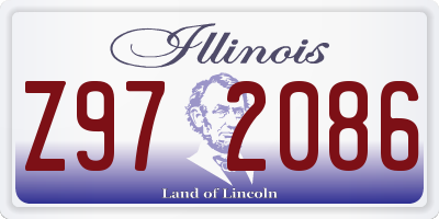 IL license plate Z972086