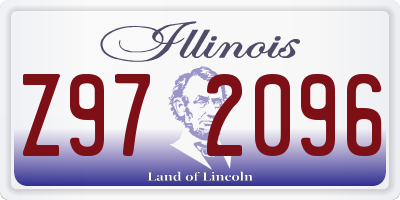 IL license plate Z972096
