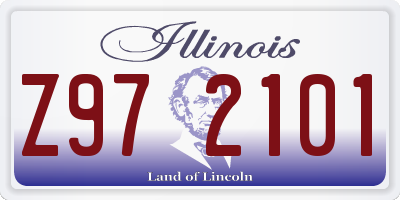 IL license plate Z972101