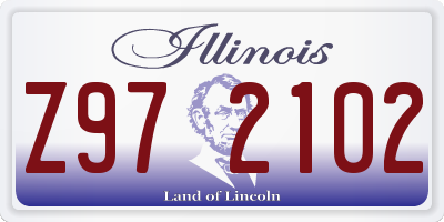 IL license plate Z972102
