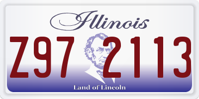 IL license plate Z972113