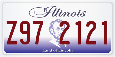 IL license plate Z972121